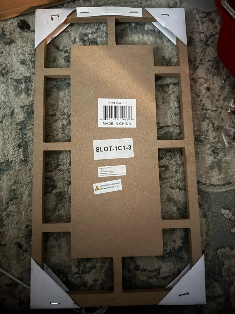 Wooden Photo Frame Back Panel - Rectangular Multi-Opening - Picture 2 of 2